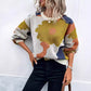 Fashionable All-match Jacquard Leisure Pullover Sweater
