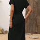 Women's Buttoned Lace-up Slim Mid-length Skirt