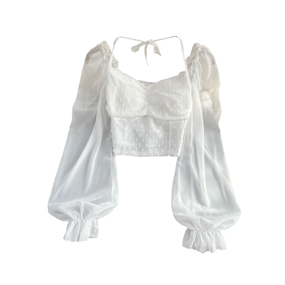 Retro Women's Western Style Slim-fit Crop-top