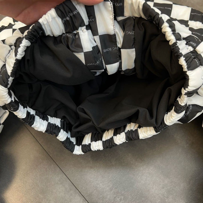 Long Sleeve Threaded Bubble Elastic Short Cotton Jacket