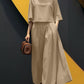 European And American Fashion Suit Solid Color Short Sleeve Loose Trousers Two-piece Set