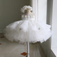 Girl's White Dress White Gauzy Dress