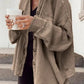 Women's Patchwork Irregular Shirt Jacket