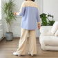 Front Short And Back Long Splicing Design With Pockets Top And Pants Set