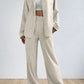 Drawstring Trousers Fashion Casual Two-piece Suit