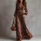 Digital Print Slimming A-line Dress