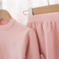 Round Neck Pullover Knit Long Sleeve Top Skirt