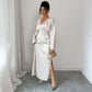 Women's Long-sleeved Deep V Dress Autumn And Winter Elegant