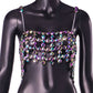 Women's Gem Chain Backless Camisole