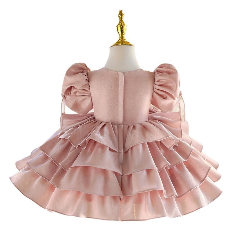 Girl's Light Luxury Minority Princess Piano Performance Costume Western Style