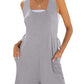 Comfortable Pocket Vest Jumpsuit Women