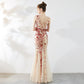 Evening Dress Female New Style Banquet Elegant Temperament Annual Meeting Long Fish Tail Sequin