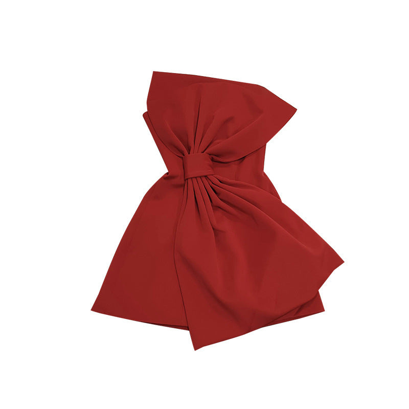 Fashionable Asymmetric Tube Top Dress Women
