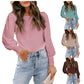 Women's Round Neck Loose Casual Shirt