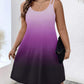 Women's Round Neck Gradient Printing Casual Camisole Dress