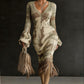 Womens Knitted Effect Sweater Dress