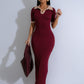 Women's Retro Slim Fit Sheath And Fitted Waist Slimming Dress