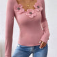 European And American Fashion Casual Scoop Knitted Top