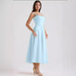 Solid Color Sleeveless Sleeveless Split Tube Top Dress Sling Top Suit