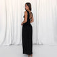 Ensemble deux pièces pour femme, robe trapèze taille haute avec gilet
