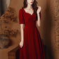 Toast Clothing Casual Wine Red Wedding Dress