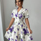 New Springautumn Womens Fashion Versatile Set Elegant Floral-print Casual Two-piece Outfit