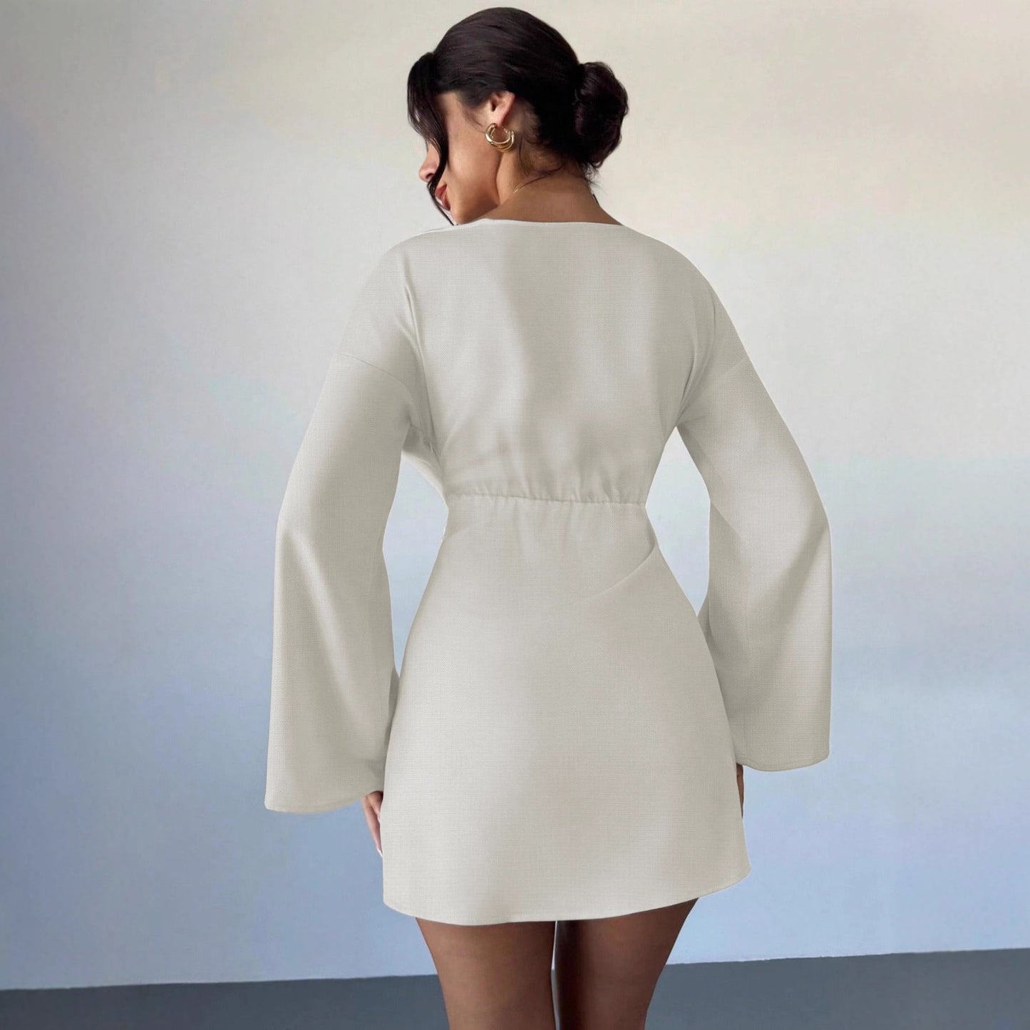 New Stylish And Elegant Long-sleeve Patchwork Dress
