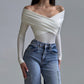Women's Fashion Solid Color Stretch Base Bodysuit