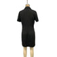New Solid-color Short-sleeve Blazer-style Fashionable Casual Dress