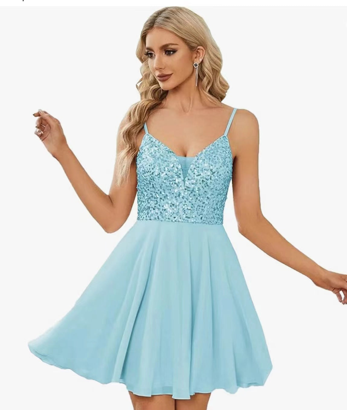 Womens Stylish Sequin Toast Dress