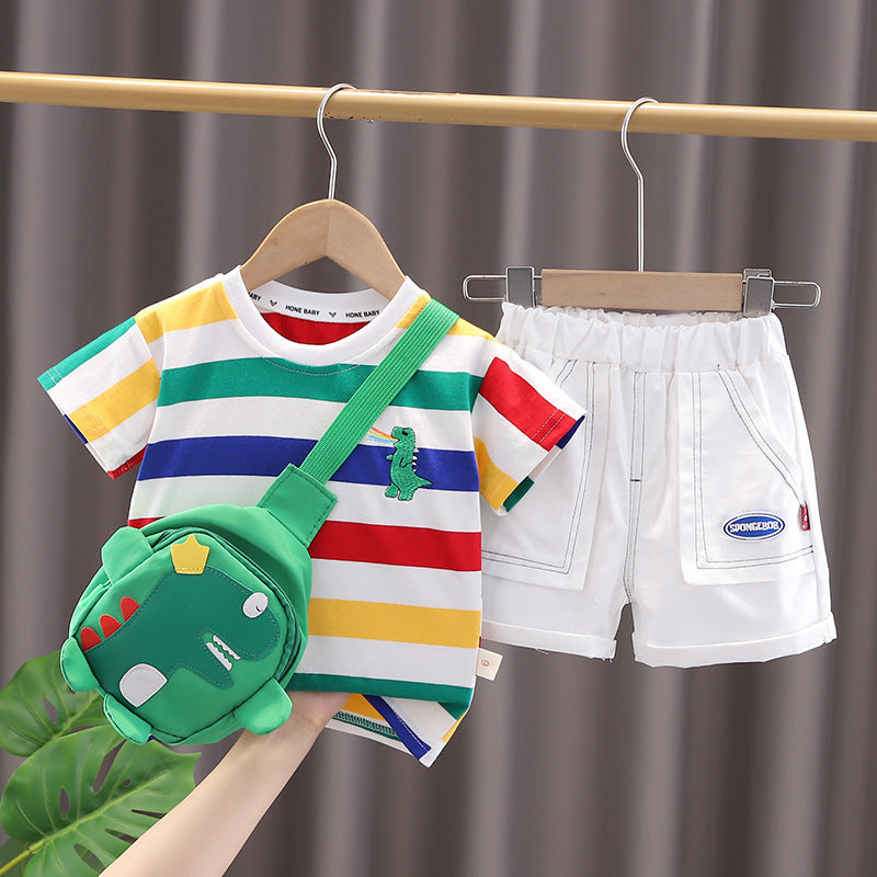 Costume deux pièces à manches courtes pour homme