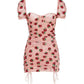 Strawberry Sequin Embroidery For Beautiful Women's Tube Top