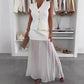 Women's Elegant Slim Knit Vest Top Suit