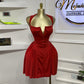 Square Collar Breasted Decorative High Waist Hip Skirt Skirt