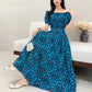 Off-neck Cotton Silk French Dress