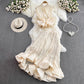 Stand Collar Ruffled Sleeveless Top High Waist Fishtail Skirt Suit