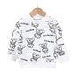 Cotton Boys And Girls Long Sleeve T-shirt Unlined Top