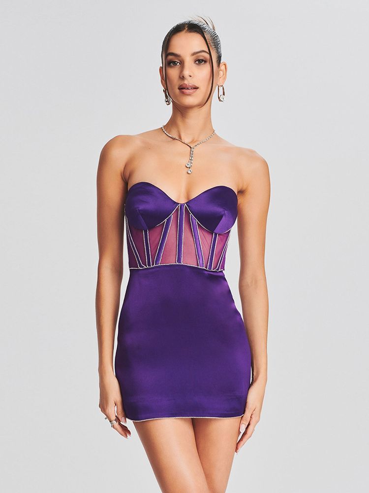 Robe à bretelles en maille pour femme, tendance et tendance