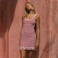 Sexy Striped Hollow-Out Knitted Beach Dress For Women In European And American Styles