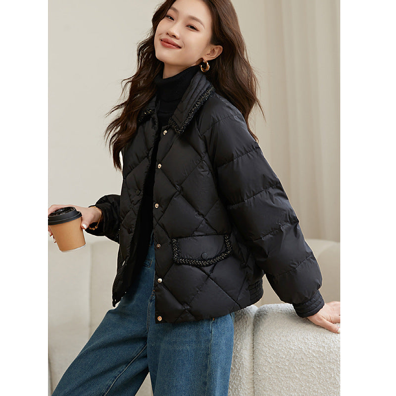 Lightweight Stitching Down Cotton-padded Jacket