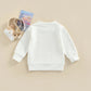 Girls Baby Alphabet Print Sweater Base Set