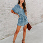 Women's Summer Denim Washed Loose Cotton Jumpsuit