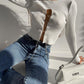 Women's Fashion Hollow Diamond Chain Jersey Top