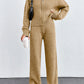 Autumn And Winter New European And American Women's Casual Loose Zip Top And Trousers Two-piece Set
