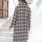 Long Double-breasted Cashmere Coat With Suit Collar