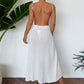 Women's Knitted Halterneck With Suspenders Cutout Dress