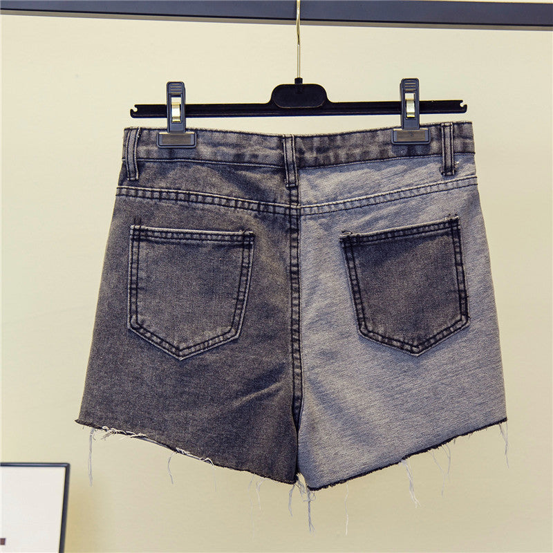 Short en jean grande taille pour femme