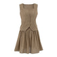 Fashion Sleeveless Vest Top Short Skirt Two-piece Set