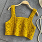 Crochet All-match Short Sling Students Wear A Small Vest