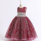 Robe de princesse pour filles, costumes de piano à fleurs pour hôtesse